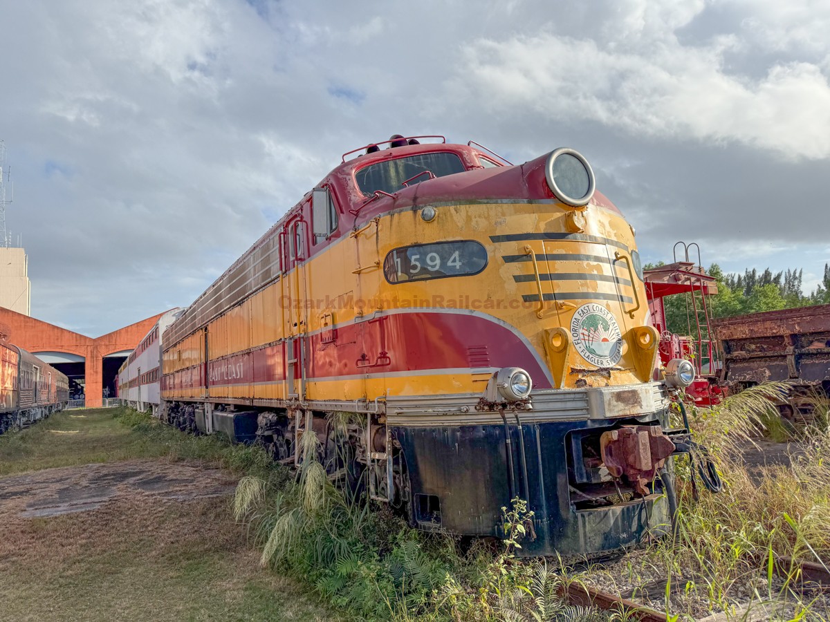 Florida East Coast Railroad E8 #1594 NEW PHOTOS